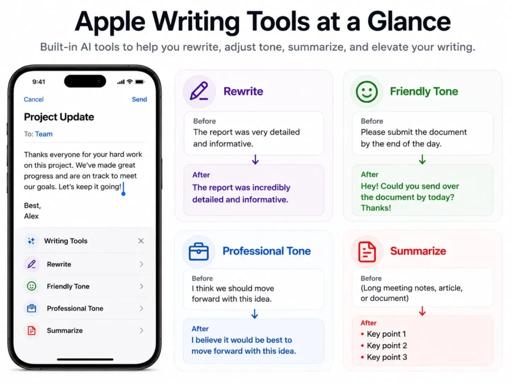 Apple Intelligence Writing Tools