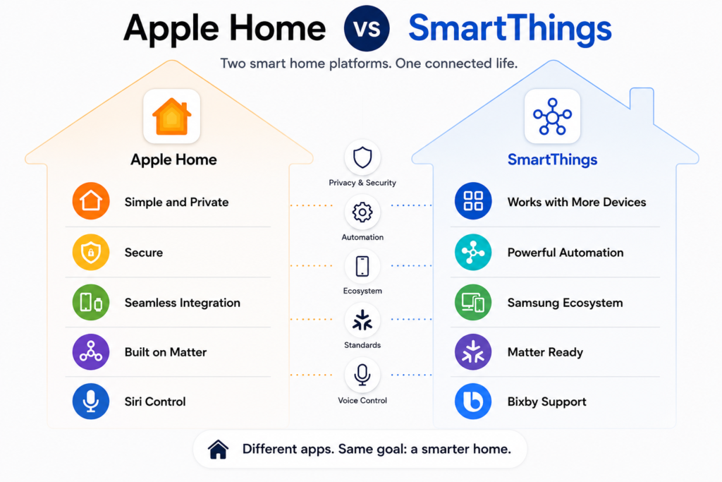 Apple Home vs Smart Things