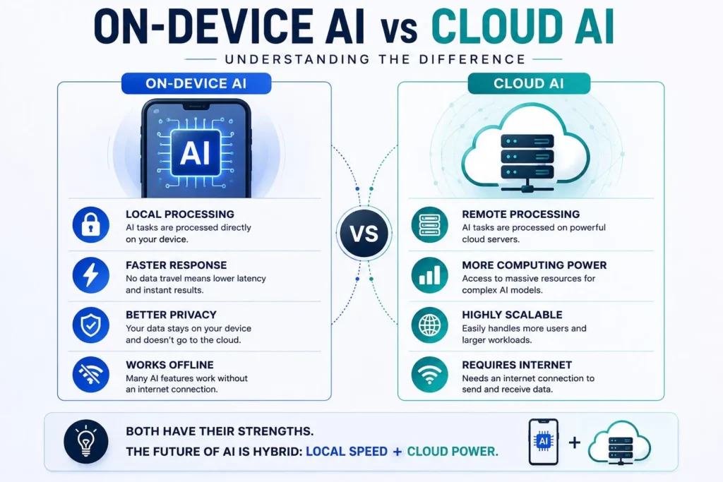 On-device AI vs Cloud AI
