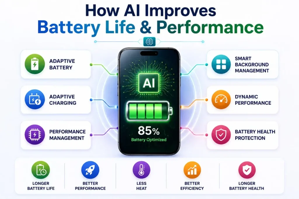 AI in smartphones improves battery and performance