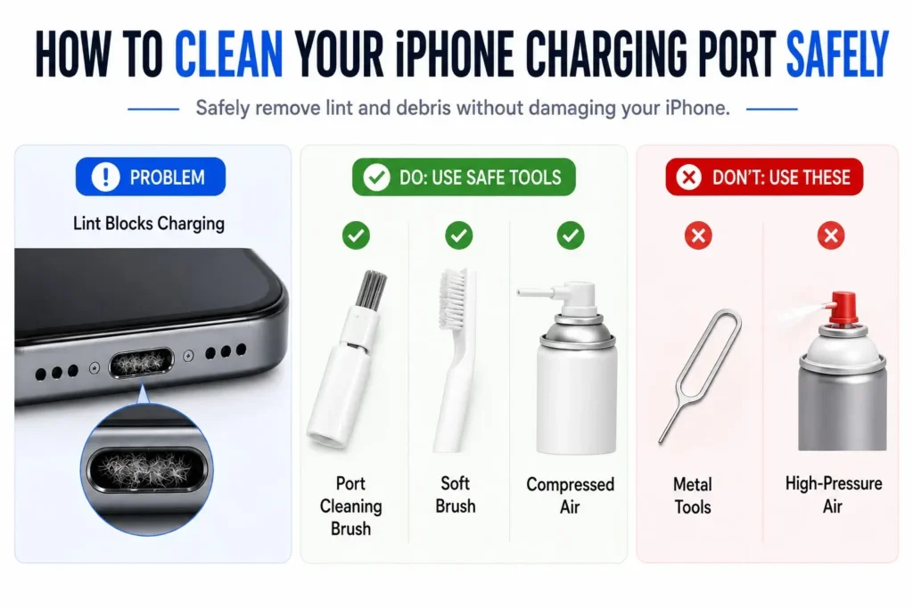 How to Clean Your Chargin Port