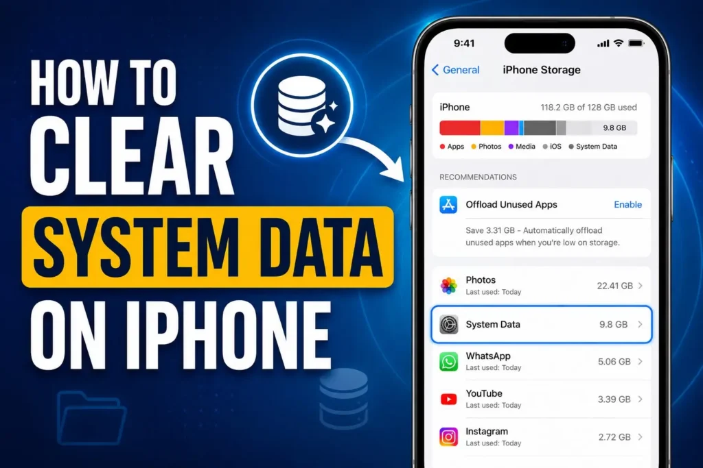 How to clear System Data on iPhone by removing cache files and freeing up storage space