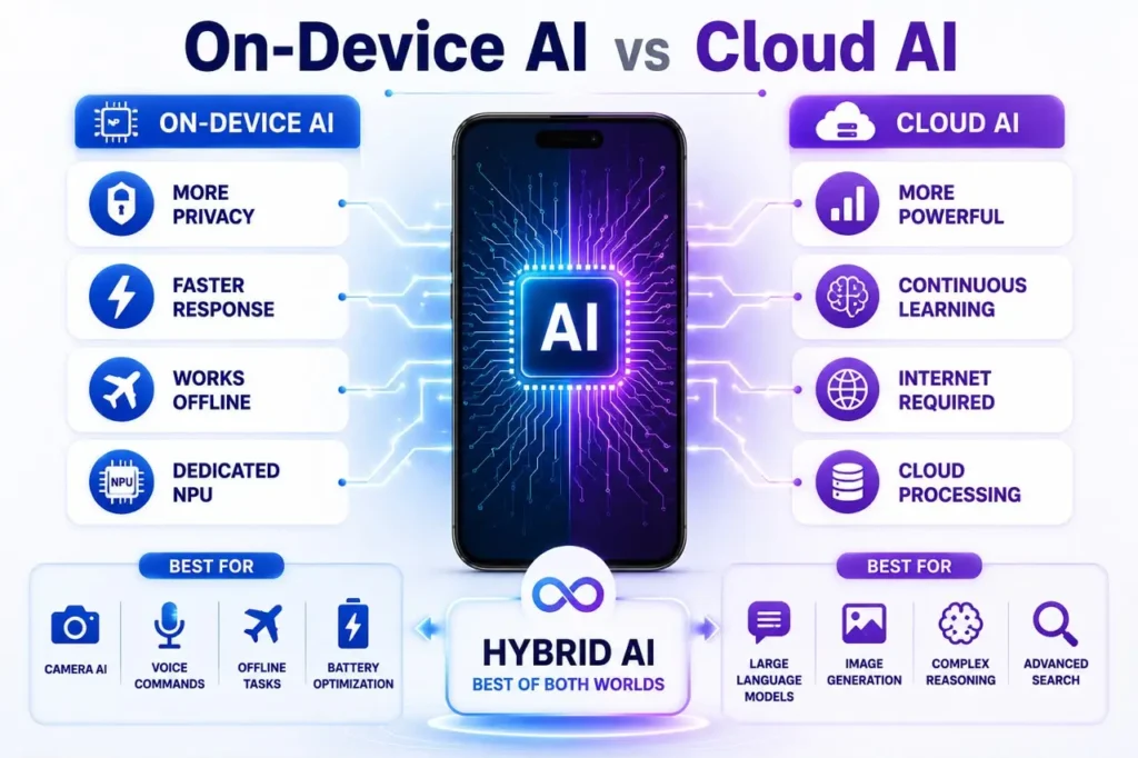 On-device AI vs Cloud AI