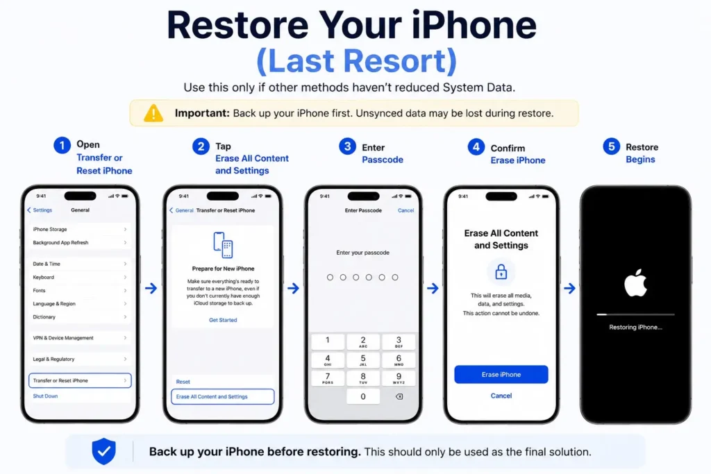 Restore Your Phone as Last Resort