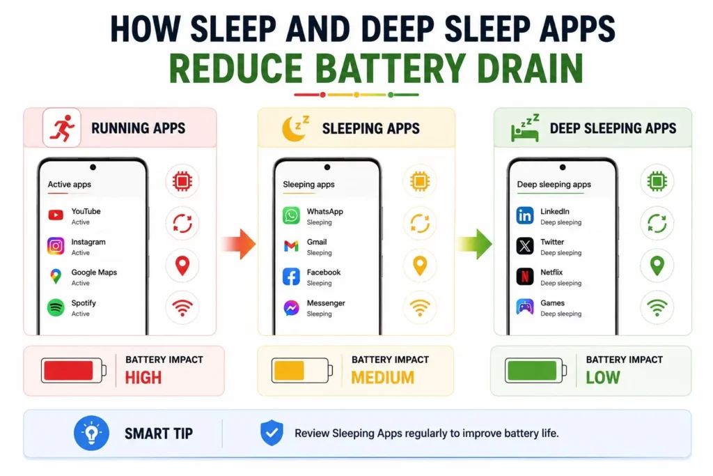 How Sleep and Deep Sleep Apps Reduce Battery Drain