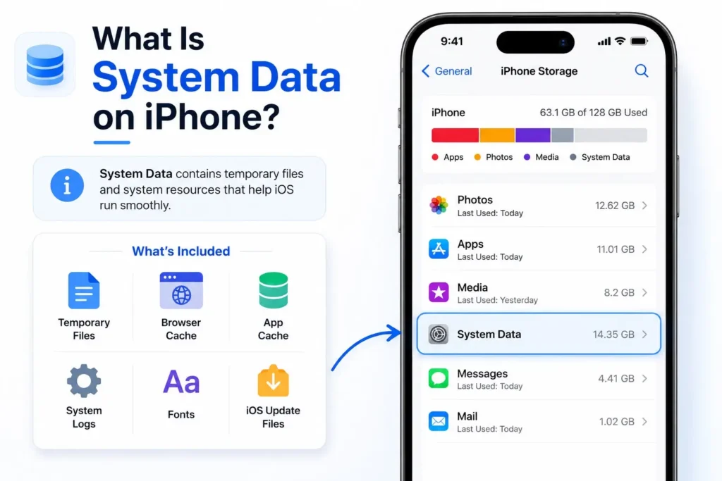 What is System Data on iPhone