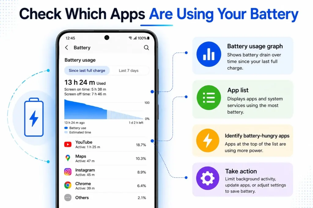 Check Which Apps Are Using Your Battery