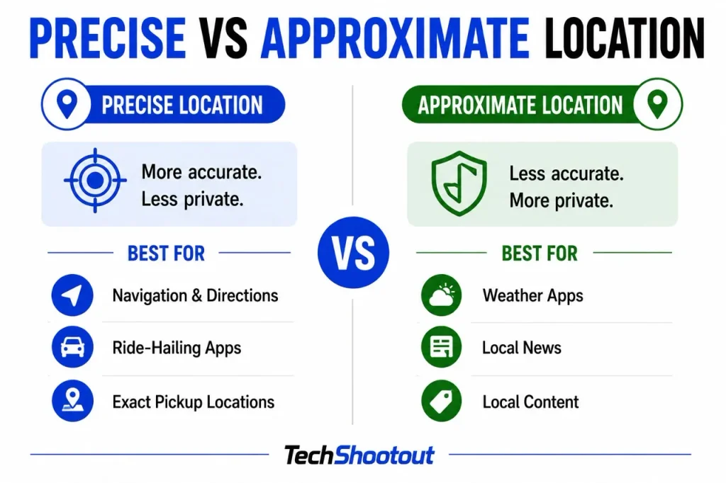 Precise Location Access vs Approximate Location Access