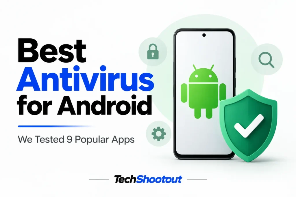 Best antivirus for Android featured image showing Android security protection