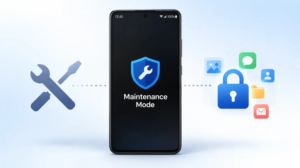 Samsung Maintenance Mode protecting personal data during phone repair